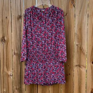 Take 50% OFF- Gap Floral Tie At Neck Dress, Size-S